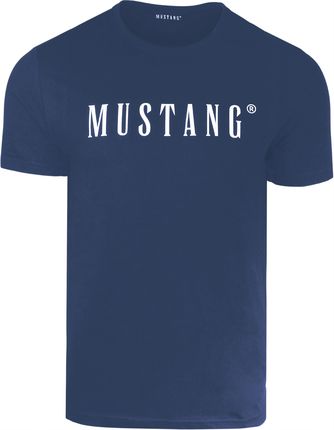 Mustang Zestaw Koszulek Męskich T-shirt Niebieski Bawełna 2 sztuki R. XXL - zdjęcie 5