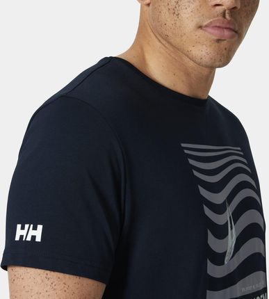 Helly Hansen koszulka t-shirt męska SHORELINE TSHIRT 3.0 54601 597 - zdjęcie 2