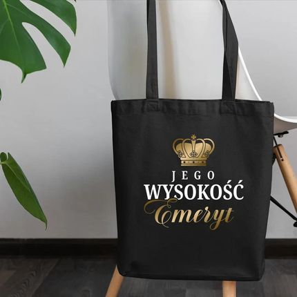 Jego wysokość emeryt - torba na prezent - zdjęcie 2