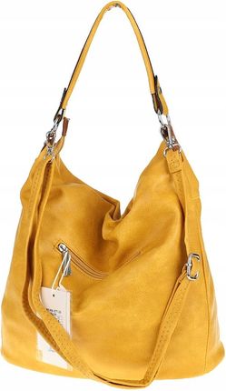Paolo Bags Włoska Elegancka Torebka Damska listonoszka worek PB57725 Yellow - zdjęcie 2