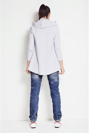 Wygodna Bluza Szary | UNIWERSALNY STYL Nowa Bluza Szary Na Codzień r.S/M - zdjęcie 2