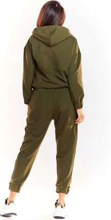 Praktyczna Bluza Khaki | HIT SEZONU Uniwersalna Bluza Khaki Na Codzień r.L - zdjęcie 2