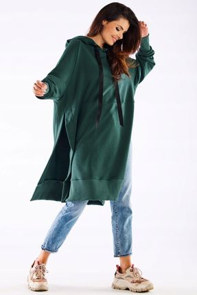 Nowoczesna Bluza Zielony | NOWOŚĆ 2025 Modny Bluza Zielony UNIWERSALNY - zdjęcie 3
