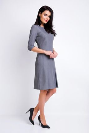 Codzienna Sukienka Szary | UNIWERSALNY STYL Modna Sukienka Szary r.XL Wygod - zdjęcie 3