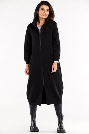 Nowoczesna Bluza Czarny | DOBRA JAKOŚĆ Wygodna Bluza Czarny r.L/XL Wygodna - zdjęcie 3