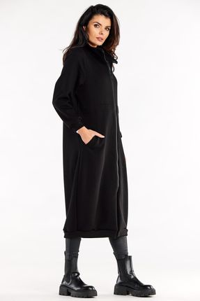 Nowoczesna Bluza Czarny | DOBRA JAKOŚĆ Wygodna Bluza Czarny r.S/M Wygodna - zdjęcie 3