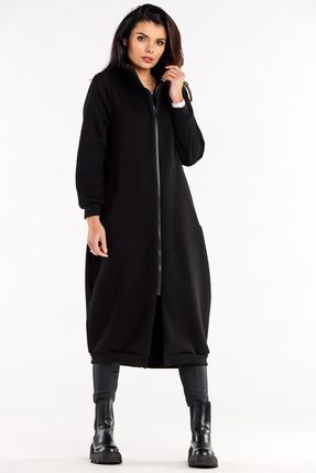 Nowoczesna Bluza Czarny | DOBRA JAKOŚĆ Wygodna Bluza Czarny r.S/M Wygodna - zdjęcie 4