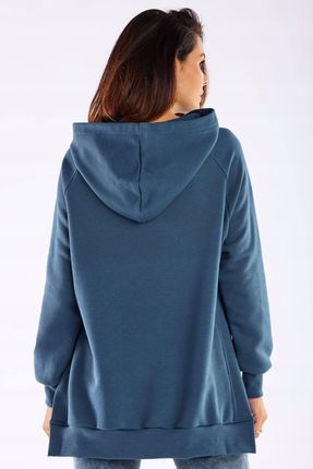 Nowa Bluza Niebieski | UNIWERSALNY STYL Praktyczna Bluza Niebieski Na Codzi - zdjęcie 3