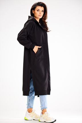 Casualowa Bluza Czarny | DOBRA JAKOŚĆ Uniwersalna Bluza Czarny Na Codzień r - zdjęcie 4
