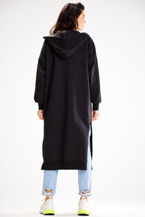 Casualowa Bluza Czarny | DOBRA JAKOŚĆ Uniwersalna Bluza Czarny Na Codzień r - zdjęcie 3