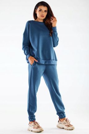 Nowa Bluza Niebieski | HIT SEZONU Nowoczesna Bluza Niebieski UNIWERSALNY Na - zdjęcie 2