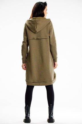 Nowoczesna Bluza Khaki | HIT SEZONU Nowoczesna Bluza Khaki r.L/XL Wygodna - zdjęcie 4