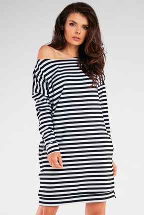 Codzienna Sukienka Czarne | HIT SEZONU Stylowy Sukienka Czarne r.S/M Trend - zdjęcie 5