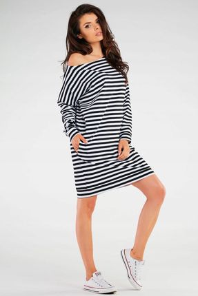 Codzienna Sukienka Czarne | HIT SEZONU Stylowy Sukienka Czarne r.S/M Trend - zdjęcie 2