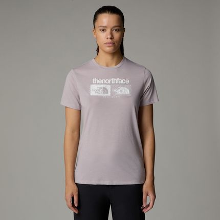 Koszulka damska The North Face FOUNDATION szara NF0A8BRZ1OA - zdjęcie 3