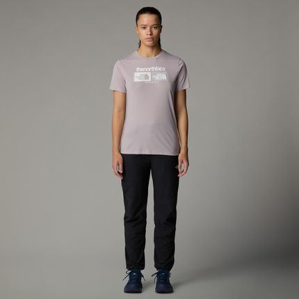 Koszulka damska The North Face FOUNDATION szara NF0A8BRZ1OA - zdjęcie 2