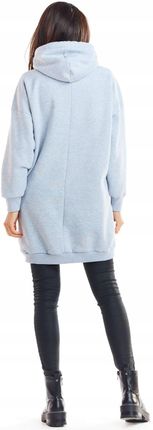 Stylowa Bluza Szary | UNIWERSALNY STYL Modna Bluza Szary Na Codzień r.L/XL - zdjęcie 3