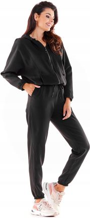Praktyczna Bluza Czarny | MUST HAVE Stylowa Bluza Czarny r.L Wygodna - zdjęcie 2