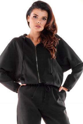 Praktyczna Bluza Czarny | MUST HAVE Stylowa Bluza Czarny r.L Wygodna - zdjęcie 5