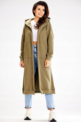 Wygodna Bluza Khaki | UNIWERSALNY STYL Stylowy Bluza Khaki r.L/XL Trend - zdjęcie 3