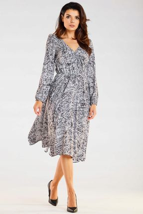 Modna Sukienka Biały | WYGODNA Stylowy Sukienka Biały r.L Trend - zdjęcie 2