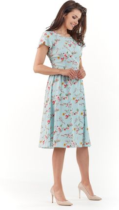 Casualowa Sukienka Niebieski | PREMIUM JAKOŚĆ Stylowy Sukienka Niebieski r. - zdjęcie 4