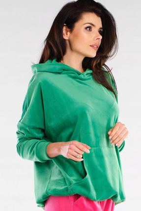 Casualowa Bluza Zielony | WYGODNA Wygodna Bluza Zielony UNIWERSALNY Na Codz - zdjęcie 3