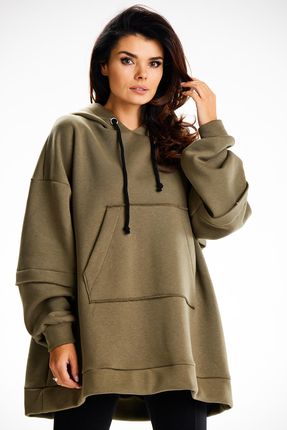 Wygodna Bluza Khaki | UNIWERSALNY STYL Stylowy Bluza Khaki ONE SIZE Trend - zdjęcie 2