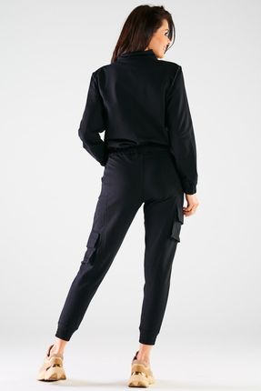 Uniwersalna Bluza Czarny | TREND Praktyczna Bluza Czarny r.L/XL Wygodna - zdjęcie 2