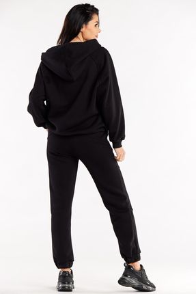 Stylowa Bluza Czarny | NOWOŚĆ 2025 Modna Bluza Czarny Na Codzień r.S/M - zdjęcie 2