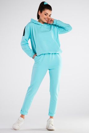 Stylowa Bluza Niebieski | WYGODNA Nowa Bluza Niebieski r.S/M Wygodna - zdjęcie 6