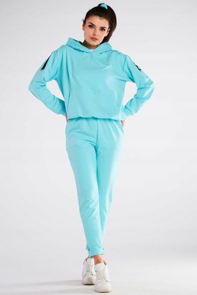 Stylowa Bluza Niebieski | WYGODNA Nowa Bluza Niebieski r.S/M Wygodna - zdjęcie 4