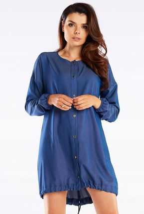 Codzienna Sukienka Niebieski | MUST HAVE Stylowy Sukienka Niebieski r.L/XL - zdjęcie 3
