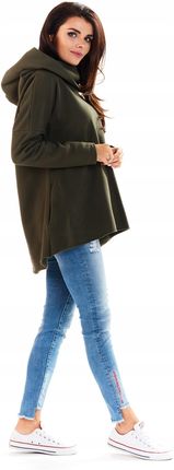 Wygodna Bluza Khaki | TREND Stylowa Bluza Khaki Na Codzień r.S/M - zdjęcie 4
