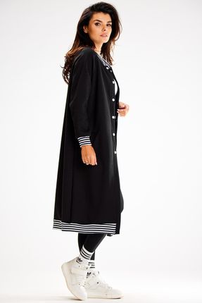 Praktyczna Bluza Czarny | WYGODNA Modna Bluza Czarny Na Codzień r.L/XL - zdjęcie 4