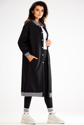 Praktyczna Bluza Czarny | WYGODNA Modna Bluza Czarny Na Codzień r.L/XL - zdjęcie 5