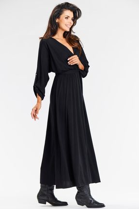Codzienna Sukienka Czarny | UNIWERSALNY STYL Stylowy Sukienka Czarny r.S Tr - zdjęcie 3