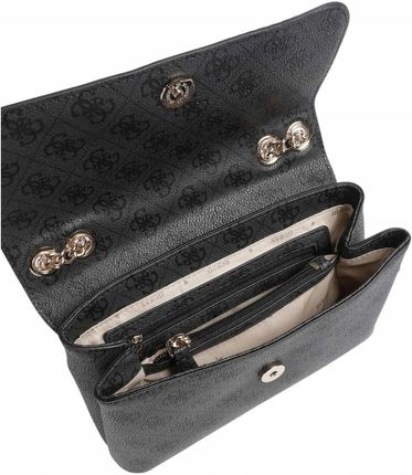 Guess Torebka Damska Eco Erica Cnvrtble Szaro-czarna - zdjęcie 3
