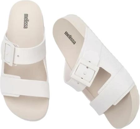Klapki damskie Melissa M 35832 cozy connection slide ad white/beige (38, Biały) - zdjęcie 3