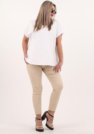 Bluzka Bawełniana Luźna Oversize Duże Rozmiary Koszulka T-shirt Na Lato - zdjęcie 4