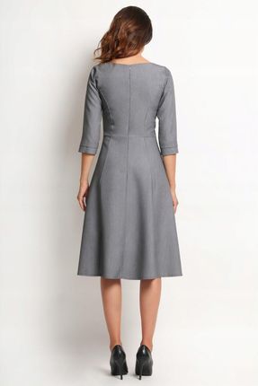 Codzienna Sukienka Szary | MUST HAVE Stylowa Sukienka Szary Na Codzień r.XL - zdjęcie 4