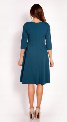 Casualowa Sukienka Zielony | MUST HAVE Stylowy Sukienka Zielony r.S Trend - zdjęcie 3