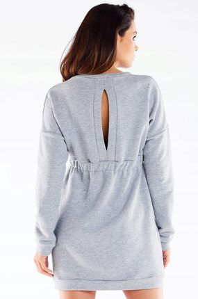 Casualowa Sukienka Szary | MUST HAVE Stylowy Sukienka Szary r.S Trend - zdjęcie 2