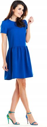 Casualowa Sukienka Niebieski | MUST HAVE Stylowy Sukienka Niebieski r.M Tre - zdjęcie 2