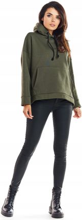 Casualowa Bluza Khaki | HIT SEZONU Casualowa Bluza Khaki Na Codzień r.S/M - zdjęcie 6