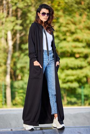 Casualowa Bluza Czarny | MUST HAVE Modna Bluza Czarny r.L/XL Wygodna - zdjęcie 2