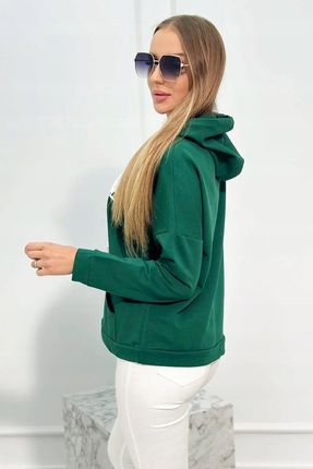 Bluza z napisem Voyage zielona - zdjęcie 2