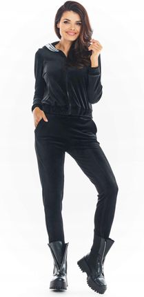 Casualowa Bluza Czarny | WYGODNA Wygodna Bluza Czarny Na Codzień r.XL - zdjęcie 2