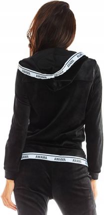 Casualowa Bluza Czarny | WYGODNA Wygodna Bluza Czarny Na Codzień r.XL - zdjęcie 4