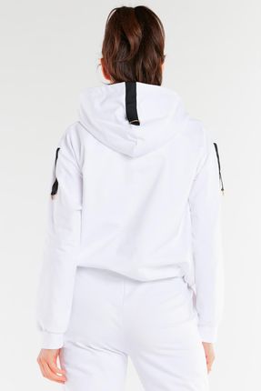 Modna Bluza Biały | TREND Nowa Bluza Biały r.L/XL Wygodna - zdjęcie 4